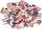 480PCS+ Patriotic Beads Charms for Jewelry Making Enamel 4th of July American Flag Star Charms Independence Day Loose Beads for DIY Necklace Earring Bracelet Making Holiday Decorations